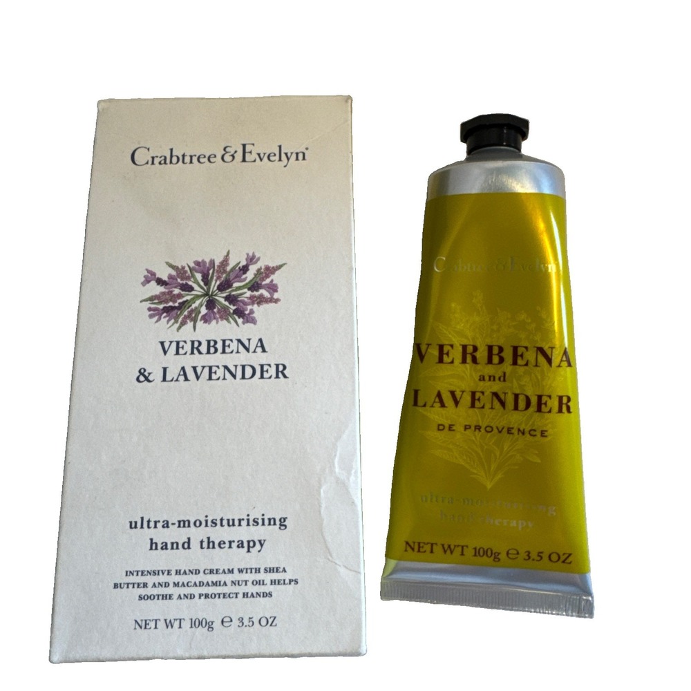 Crabtree & Evelyn VERBENA & LAVENDER Ultra-Moisturizing Hand Therapy Cream 3.5oz